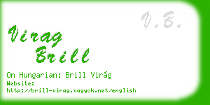 virag brill business card