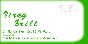 virag brill business card